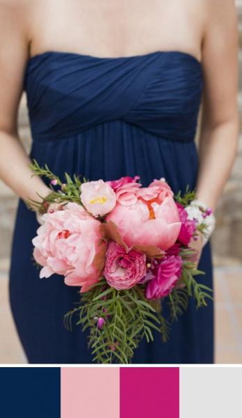 Originalité, élégance et raffinement: votre mariage en bleu "Navy Peony"!