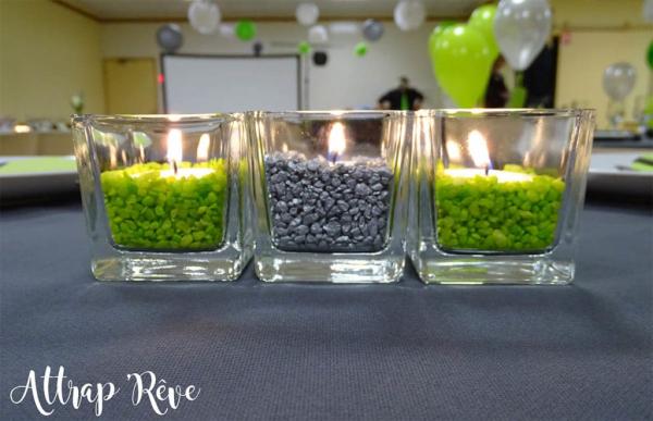 Anniversaire en gris et vert 14