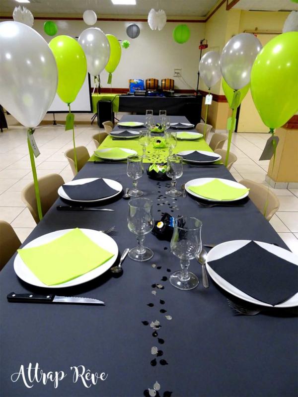 Anniversaire en gris et vert 5