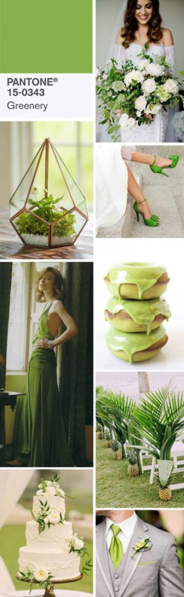 La couleur de votre mariage 2017? Le Greenery! 1