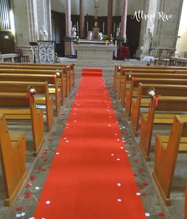 Une déco florale pour un mariage en rouge et blanc 4