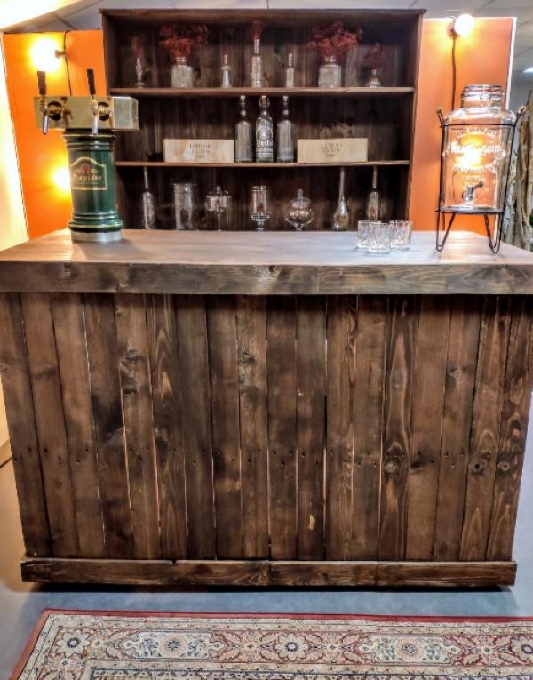 Bar Bois vieilli avec tireuse