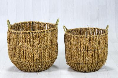 Lot de 2 paniers fibres naturelles